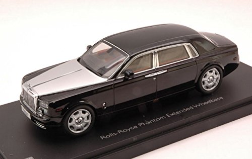 Preisvergleich Produktbild KYOSHO KY5541DBK ROLLS ROYCE PHANTOM EXTENDED WHEELBASE BLACK / SILVER 1:43 MODEL