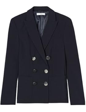 FIND Damen Relaxed Fit Doppelreihiger Blazer