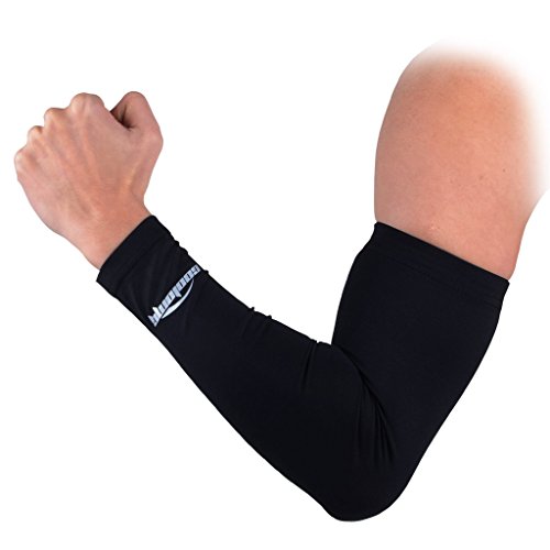 COOLOMG Arm Sleeves Arm Warmer Anti Rutsch Anti UV Running Radsport fär Damen Herren 1 Paar XS-XL - 3
