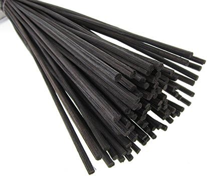 Breath Me TM Natural Rattan Reed Sticks,Ideal Replace Reeds for Essential Oil Diffusers 12" X 3mm-Brown(50 Pcs)