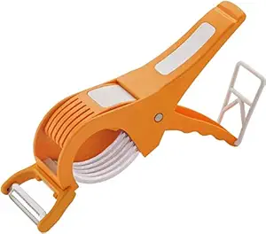 Kesri Nandan Multipurpose 2 in 1 Veg Cutter Cum Peeler Green