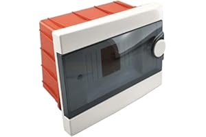 ELMARK Quadro elettrico centralino 2-6 moduli DIN box da superficie o incasso scatola IP40 interruttori magnetotermici (Incasso)