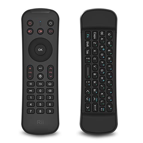Rii MX6 Air Mouse Controller, Mini Wireless Keyboard and IR Remote Controller Combo for Windows  Mac OS  Linux  Android TV Box  Mini PC  XBox  Fire TV