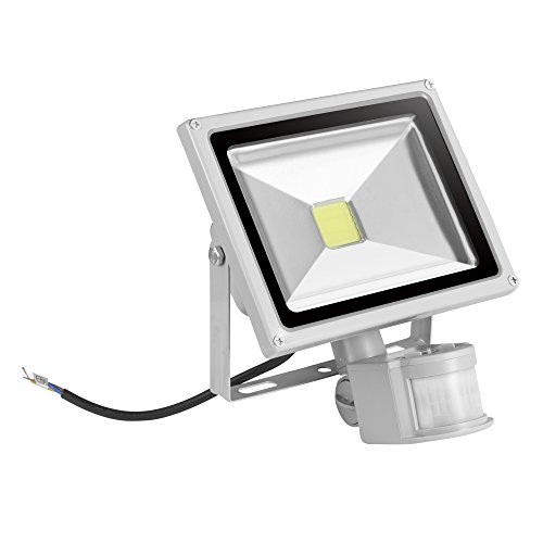 10W 20W 30W 50W 100W led strahler Flutlichtstrahler + Bewegungsmelder kaltweiß kaltweiss led fluter flutlicht kaltlicht Scheinwerfer Innenstrahler Außenstrahler wasserdicht IP65 Gartenstrahler Wandstrahler (20 Watt) - 3