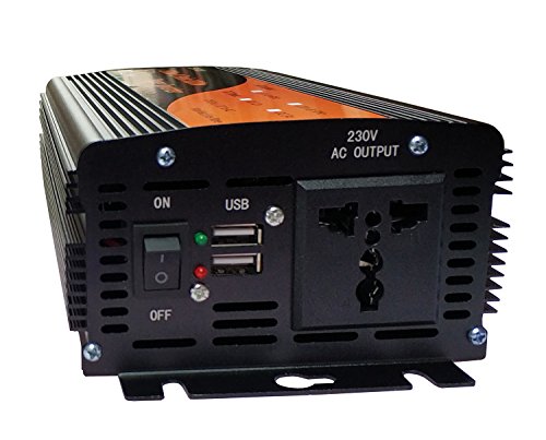 Solinba 1500w Car Power Inverter Converter DC12v to AC 220v 50Hz off grid with USB (DC12v)