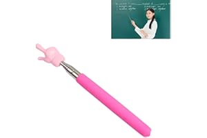 MOFALA Pointeur télescopique pour enseignants, bâton de démonstration en classe, indicateur gGuide, bâton de pointage rétractable pour l'enseignement scolaire (Rose)
