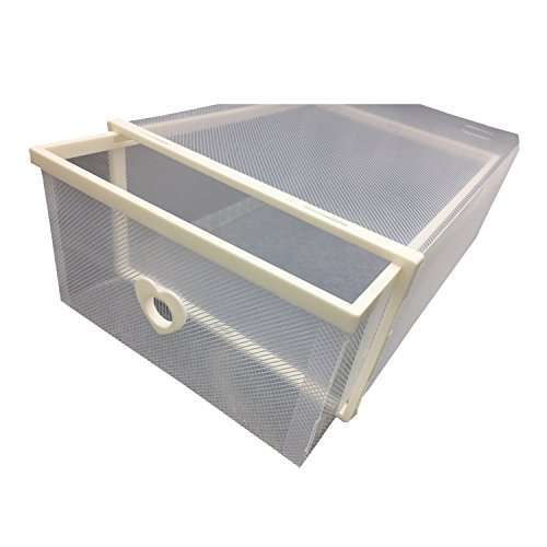 Smilun Transparent Schuhschachtel Aufbewahrungsschachtel Universalbox Stapelbox Schuhregal Herz Weiß 6-Stück-Set - 3