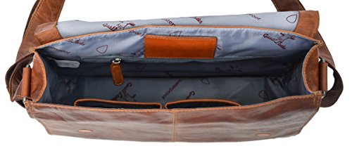 Gusti Leder studio  Pharell  Laptoptasche MacBook 13  Arbeitstasche Lehrertasche Aktentasche Businesstasche wasserfester Innenstoff 13 Zoll B  rotasch