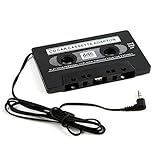 Adaptador: adaptador de audio de 3,5 mm; Adaptador de cassette de audio para automovil universal