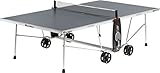 tt-platte outdoor schildkröte PASSGENAU - Mit ihren original Turniermaßen von 274x152,5x76 cm und Abstellmaße von 161x156x75 cm ist die Platte für alle Spieler bestens geeignet und gleichzeitig platzsparend zu verstauen.