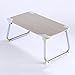 Produktbild Laptoptisch Ergonomisches Notebook Laptop Ständer Tisch Bett Frühstückstablett, Study Desk, Tragbare Stehtisch, Klappbare Ebenen, Notebook Ständer, Faltbare Laptop Bett Tisch Für Spiel, Mehrzweck Im Wohnheim, Zuhause, Büro, Park, Garten (faltbar, Aluminiumlegierung Beine) (Unterstützung Up Bis 40kg) ( größe : 525*292*238 )