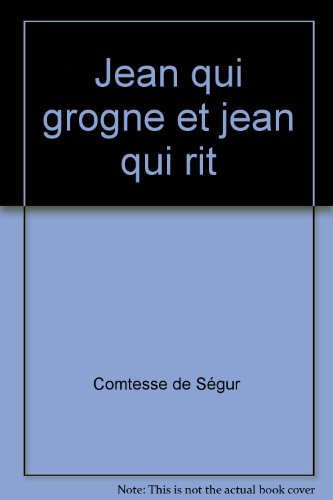 couverture de : Jean qui grogne et Jean qui rit