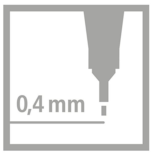 STABILO 8850-6 Fineliner – Point 88 – 50er Metalletui – 47Farben, 2x Blau, Rot, Schwarz - 7