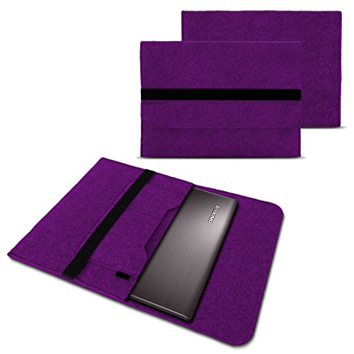 Tasche Hülle für Lenovo Yoga 900 / 900 S / 910 / 510S / 520 / 710S / 720 Filz Sleeve Schutzhülle Tablet Case Cover Notebook Bag aus strapazierfähigem Filz in verschiedenen Farben mit Innentaschen und sicheren Verschluss von NAUC® , Farben:Lila