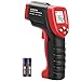 Produktbild Laser Infrarot Thermometer, Eventek -50 bis +550°C(-58°F~ 1022°F) IR Pyrometer Infrarot Temperaturmessgerät Digital Thermometer Berührungslos Temperaturmesser LCD Beleuchtung, Schwarz/Rot