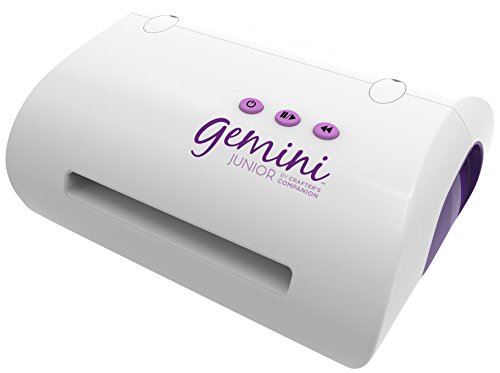 Gemini Crafter's Companion Junior Portable Die Cutting and Embossing Machine, White, Global Version, 37.9 x 25.5 x 21 cm