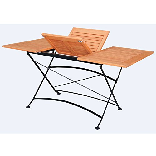 Preisvergleich Produktbild Klapp-Ausziehtisch SCHLOSSGARTEN, Edles Eukalyptus Hartholz