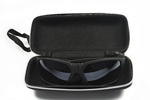 Supertrip Sonnenbrille Polarisierte Herren Sportbrille Fahrradbrille Radsportbrille Motorradbrille Skibrille für Sport und Freizeit Color Schwarz - 5