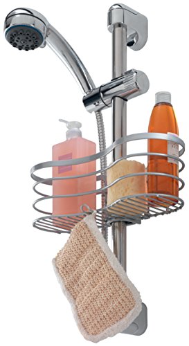 Metaltex 404818039 Viva Duschstangen Ablage, ohne zu Bohren, silber - 2