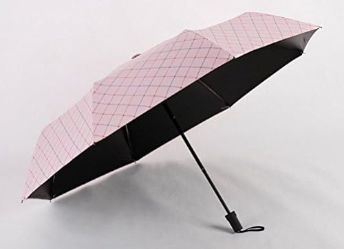 TYSlpl,Vinyl, sunny umbrella, outdoor, parasol, sun umbrella, sunscreen, UV umbrella, ultra-light, three fold, stacked umbrella,Hit cloth,96cm*55cm*58cm