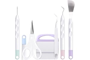 VOHESEA 6 pièces d'accessoires pour traceur vinyle, outil de traçage en acier inoxydable DIY set d'outils de bricolage outils de désherbage vinyle set pour scrapbooking, silhouette, HTV, cameos, lettrage