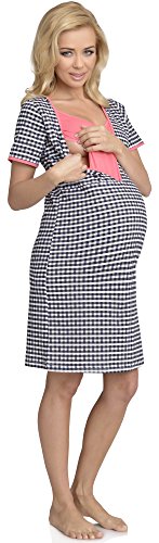 Be Mammy Womens Nursing Nightdress Linda (Model-7, S)