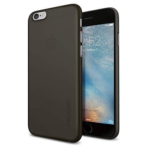 Spigen Air Skin - Carcasa Suave y Fina para iPhone 6 6S  Color Negro