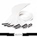 Neitsi White 18inch Highlight Synthetic Clip in Hair Extension 10pcs/pack