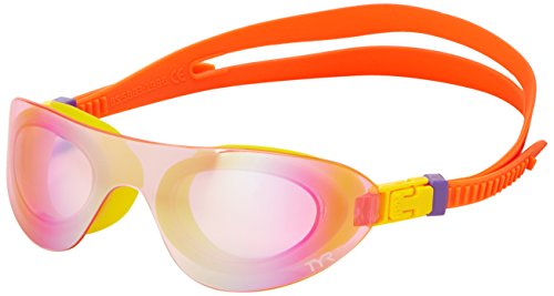 TYR Swim Shade Miroir Gafas de natación, Unica REGOLABILE, Unisex, Color Naranja, tamaño Talla única