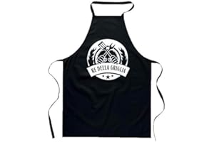 bubbleshirt Grembiule da cucina Divertente Bevo Meglio - Lo Chef ha sempre ragione - Se cucino io Cuoco Chef Fornelli BBQ Barbecue - Idea regalo in poliestere