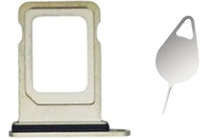 Snailcanfly Nano Dual SIM Kartenfach Slot Halter Adapter Ersatz für iPhone 13 Pro A2638 A2483 6.1inch / 13 Pro Max A2643 A2484 6.7inch Mit Pin Gold