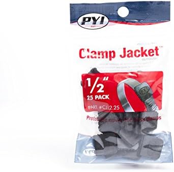 Clamp Jacket Hose Clamp Protectors Black (25 Pack)