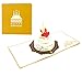 Produktbild 3D Klappkarte, handgearbeitete Grußkarte, Glückwunschkarte zum Geburtstag, inklusive Umschlag und Schutzfolie (Happy Birthday - Torte)