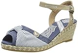 gepolsterte Decksohle Dockers by Gerli Damen 36IS211-706660 Riemchensandalen, Blau (Navy 660), 40 EU