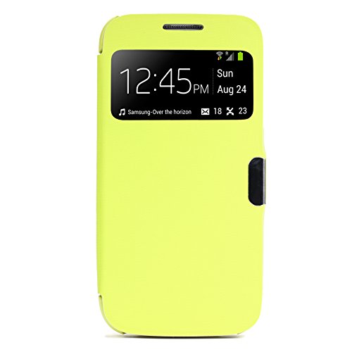 Urcover® View Case Handy Schutz-Hülle | Samsung Galaxy S4 Mini | Hart Kunststoff Grün | Elegant Wallet Cover Sicht-Fenster | leichte Schale dünne Tasche - 6