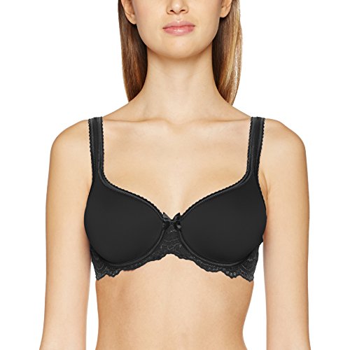 Playtex Flower Elegance Spacer Sujetador con Aros, (Negro/Preto), 105 D para Mujer
