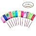 Produktbild E EBETA 12Pcs 2m Gymnastikband Regenbogen Tanzband Turnband Rhythmikband mit rutschfest Stabin für Kinder Kunst Tanzt Ballett