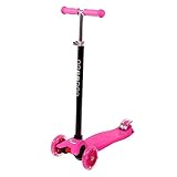 Der Scooter ist extra sehr leicht verbaut worden, damit auch die kleinsten Fahrer ihn heben können. Eine Sicherheit bieten die 2 Räder vorne um das Gleichgewicht sicher halten zu können. Das Trittbrett ist 13cm breit und hat eine rutschfesten Belag.