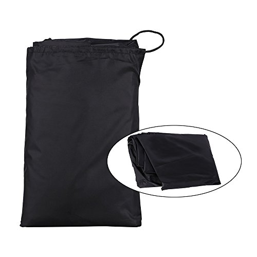 Jtdeal Rund Grillabdeckung, Wasserdicht Grill Abdeckhaube cover plane Schutzhülle für Weber, Brinkmann, Char Broil, Holland usw grill Kugelgrill gasgrill, 77 * 58cm, Schwarz - 7