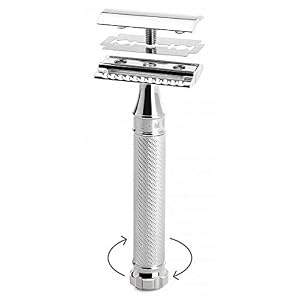 MÜHLE Traditional Chrome 'Twist' Safety Razor, Closed Comb - Image 2