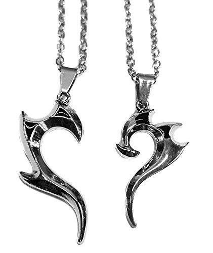 Freundschaftsketten Doppelpack Silber Best Friends Pärchen Edelstahl