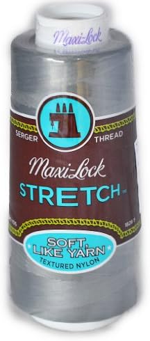 A&E Maxi Lock Stretch Textured Nylon Steel Serger Thread MWN-32083