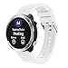 Produktbild Band für Garmin Vivoactive 3 Armband, MuSheng Silikon Weich Sport Uhrenarmband Fitness Atmungsaktiv Erstatzband für Garmin Vivoactive 3 (Weiß)