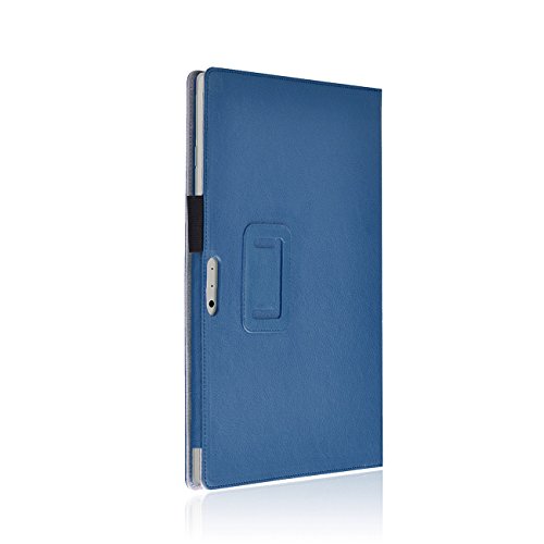 Microsoft Surface Pro 4 Cover Tasche mit praktischer Stand Funktion Case aus robustem Kunstleder kombiniert Schutz und Design für Ihr Microsoft Surface Pro 4 Hülle Case Blau von NAUC® - 6