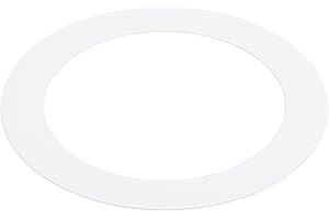 PATIKIL 3.58" ID 4.53" OD Light Trim Ring, White Goof Ring Matte Circular Light Cover Lighting Fixture for Ceiling Wall Recessed Can Downlights