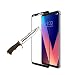Produktbild LG Q7/LG Q7 Plus/LG Q7 Panzerglas Schutzfolie Film, QULLOO 9H 3D Vollständige Abdeckung Verbesserte gehärtetes Glas Folie Blasenfrei Selbst Anti-Fingerabdruck für LG Q7/LG Q7 Plus/LG Q7 Folie - Schwarz