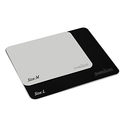 Perixx DX-3000LB, Gaming Aluminium Mauspad – Abmessung 320x270x2mm – Rubber Base mit Anti-Rutsch-Funktion – Mikro-Sandstrahl bearbeitete Oberfläche zur schnellen und genauen Steuerung der Maus - 4