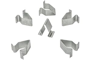 MYBA-S 10x Metall Halterung Klammern Klemme Mutter Grau | CL-0385