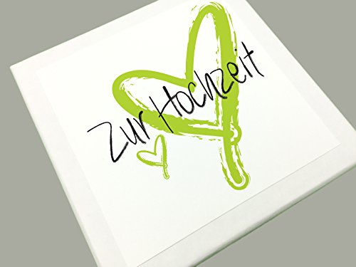 Geldgeschenk Hochzeit mit Herz (Grün) - 2