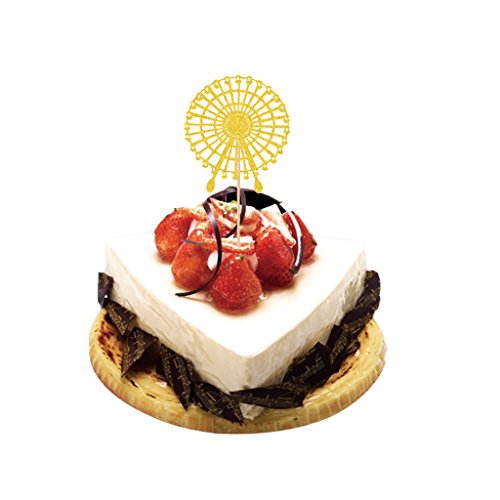 Gazechimp 20stk. Glitter Kuchenaufsätze Kuchendekoration Kuchendeckel Tortendeko Tischdeko - 7